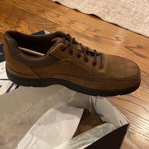 Men's Rockport Eureka walking shoe nubuck brown